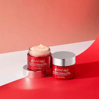 Антивозрастной пептидный крем для лица Secret Key Syn-Ake Anti Wrinkle & Whitening Cream ( KOREA)