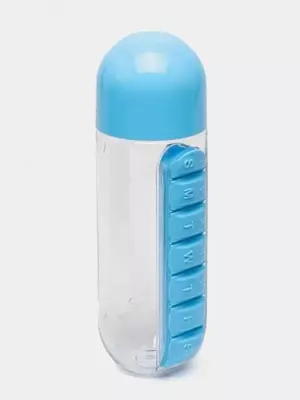 55 000 so'm / dona Suv plastmassa butilkasi va 7 bo'limli dori quti