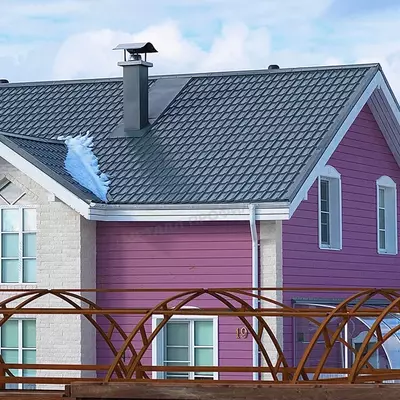 Металлочерепица МЕТАЛЛ ПРОФИЛЬ Ламонтерра X (ПЭ-01-7024-0.45), RAL7024