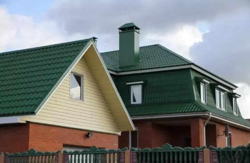 Металлочерепица МЕТАЛЛ ПРОФИЛЬ Ламонтерра X (ПЭ-01-6005-0.4), RAL6005