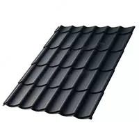 Металлочерепица МЕТАЛЛ ПРОФИЛЬ Ламонтерра X (VALORI-20-DarkGrey-0.5)