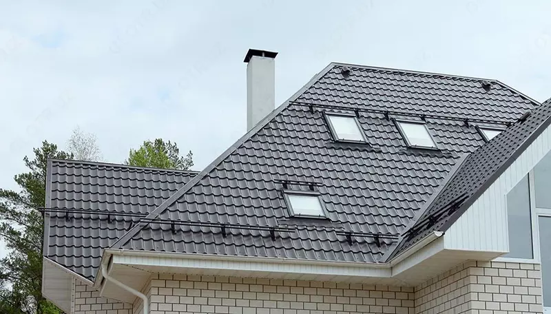 Металлочерепица МЕТАЛЛ ПРОФИЛЬ Ламонтерра X (ПЭ-01-7004-0.45), RAL7004