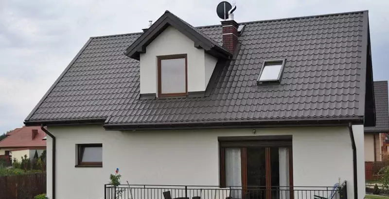 Металлочерепица МЕТАЛЛ ПРОФИЛЬ Ламонтерра X (VikingMP-01-8019-0.45), RAL8019