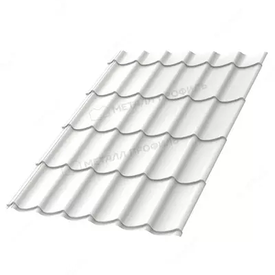 Металлочерепица МЕТАЛЛ ПРОФИЛЬ Ламонтерра X (ПЭ-01-9002-0.45), RAL9002