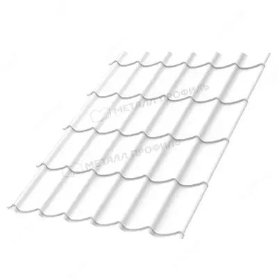 Металлочерепица МЕТАЛЛ ПРОФИЛЬ Ламонтерра X (ПЭ-01-9003-0.45), RAL9003