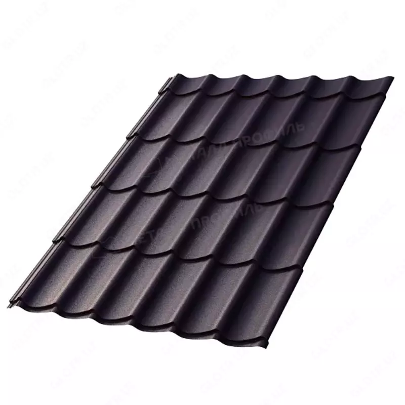 Металлочерепица МЕТАЛЛ ПРОФИЛЬ Ламонтерра X (VALORI-20-Violet-0.5)