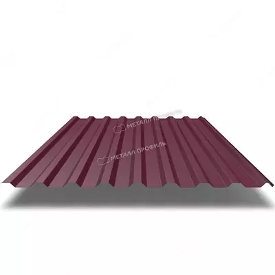 Профлист МЕТАЛЛ ПРОФИЛЬ МП-20x1100-R (ПЭ-01-3005-0,45), RAL 3005