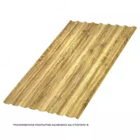  Профлист МЕТАЛЛ ПРОФИЛЬ МП-20x1100-R (ECOSTEEL_T-01-ЗолотойДуб-0 5) - 