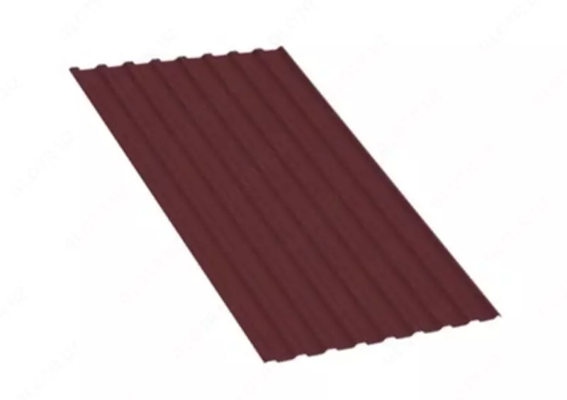  Профлист МЕТАЛЛ ПРОФИЛЬ МП-20x1100-R (VikingMP-01-3005-0.45)  RAL 3005 - 