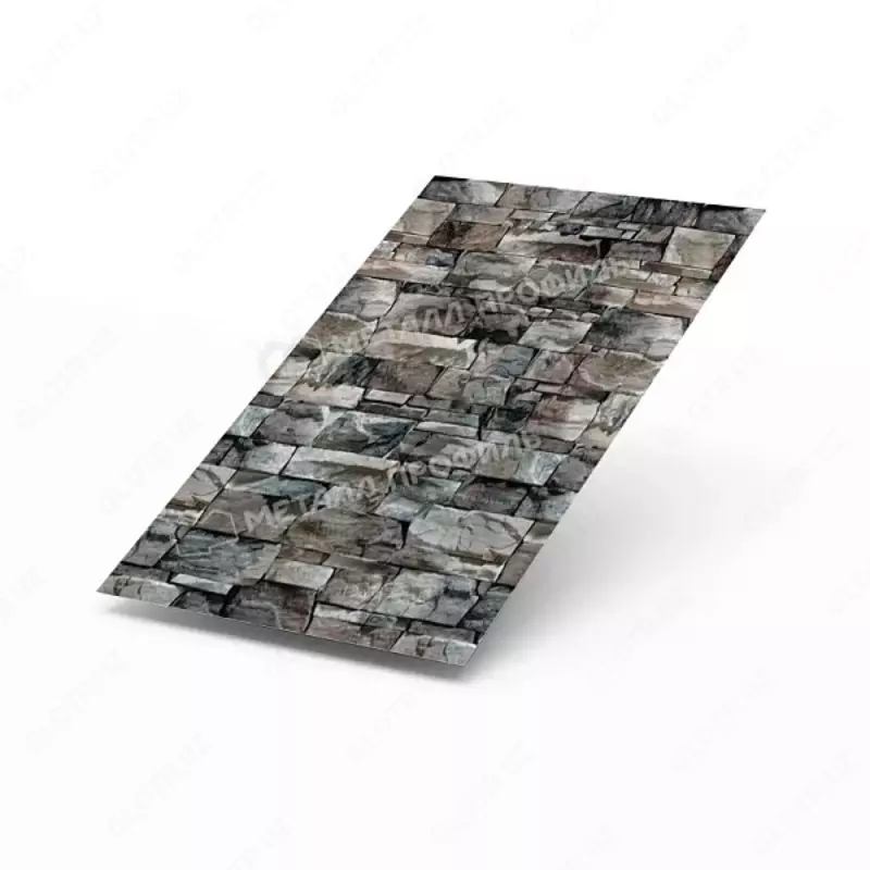 Лист плоский (ECOSTEEL-01-Белый Камень ПР-0.5)