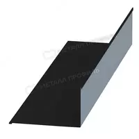 Планка примыкания верхняя 250х147х2000 (VikingMP-01-9005-0.45)