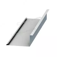 Планка примыкания нижняя 250х122х2000 NormanMP (ПЭ-01-9003-0.5)