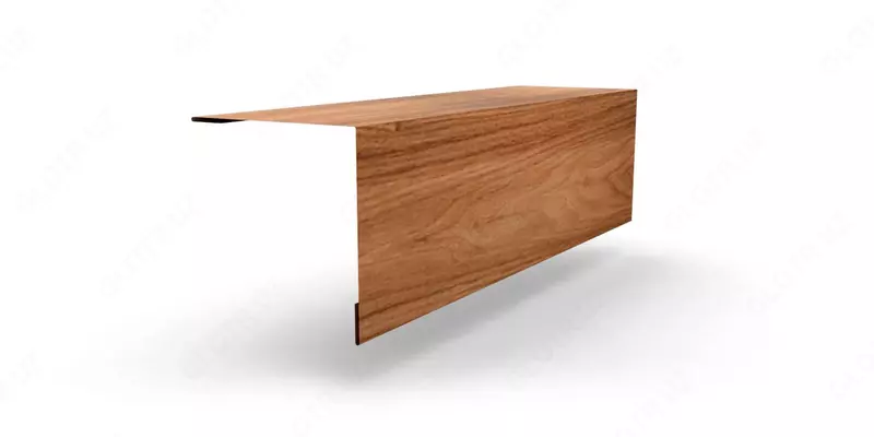  Планка угла наружного 115х115х2000 (ECOSTEEL_MA-01-МореныйДуб-0.5) - 