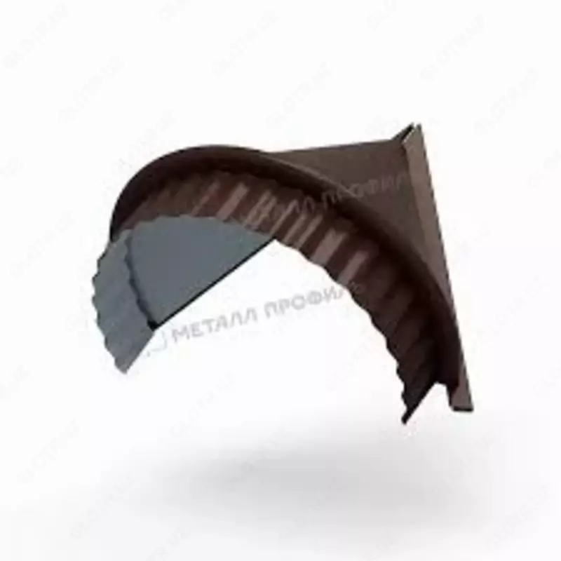 Заглушка конька круглого R80 конусная NormanMP (ПЭ-01-8017-0.5)