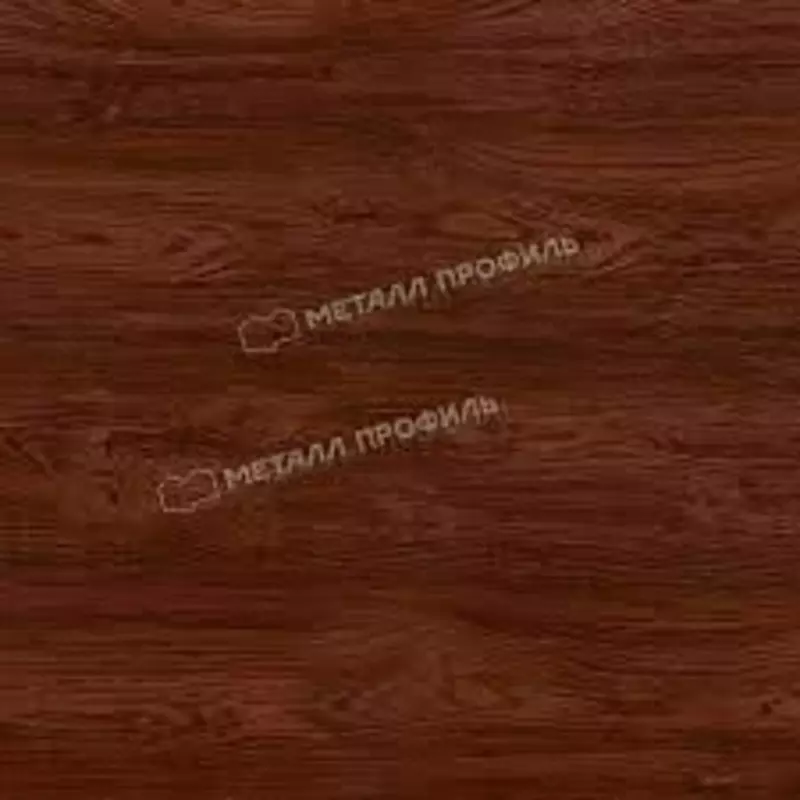  Планка конька плоского 150х150х2000 (ECOSTEEL_MA-01-МореныйДуб-0.5) - 