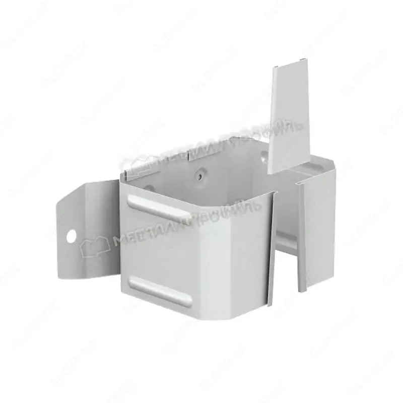 Держатель трубы МЕТАЛЛ ПРОФИЛЬ БЮДЖЕТ 76х102 (на дерево) Ral 9003