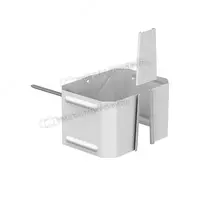 Держатель трубы МЕТАЛЛ ПРОФИЛЬ БЮДЖЕТ 76х102 (на кирпич) Ral 9003