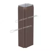 Труба водосточная МЕТАЛЛ ПРОФИЛЬ БЮДЖЕТ 76х102х3000 Ral 8017