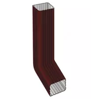 Труба водосточная с коленом МЕТАЛЛ ПРОФИЛЬ БЮДЖЕТ 76х102х1000 Ral 3005