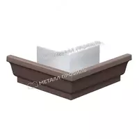 Угол желоба наружный МЕТАЛЛ ПРОФИЛЬ БЮДЖЕТ 120х86 Ral 8017