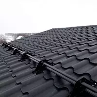   Snegozaderzhatel quvurli dl. 3000 mm (9005) ROOFChakana savdo