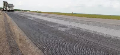 Базальтовая геосетка BASALT СБНП 100(40x40) Асфальтобетон - Basalt Uzbekistan