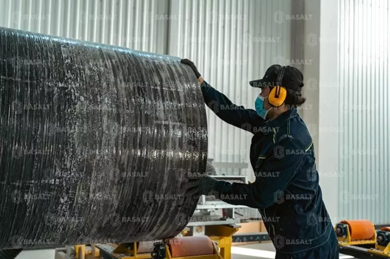  Труба с муфтой длиной 12 м. PN 6 атм. SN10000 DN300 Basalt Uzbekistan