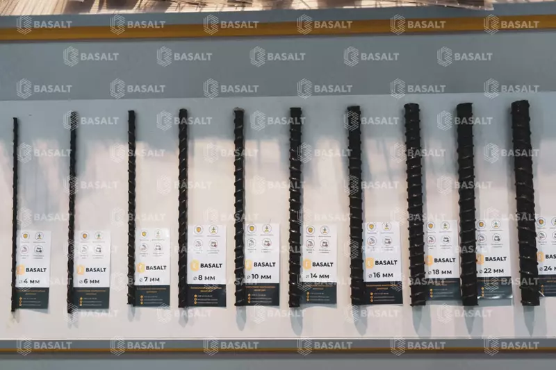 Арматура базальтовая композитная - АБК-12