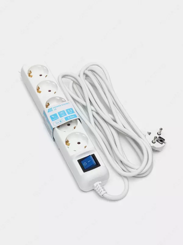 Сетевой фильтр 5М 2E Surge protector 5XSchuko switch