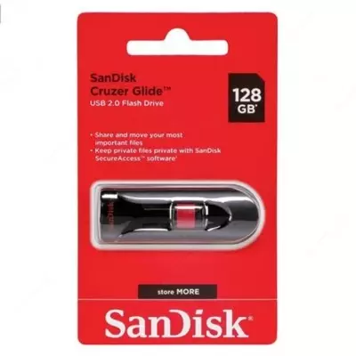   Флешка SanDisk Cruzer Glide 128 GB USB 3.0