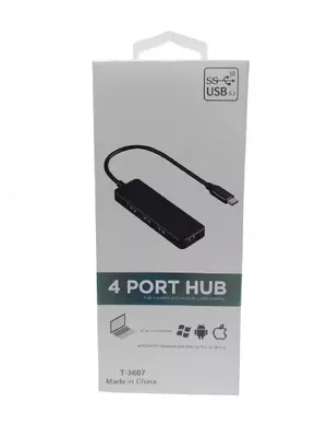  Разветвитель USB HUB T-3607 - 