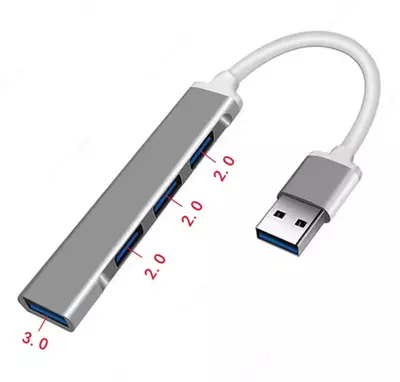 Разветвитель USB HUB T-3619 4-портовый