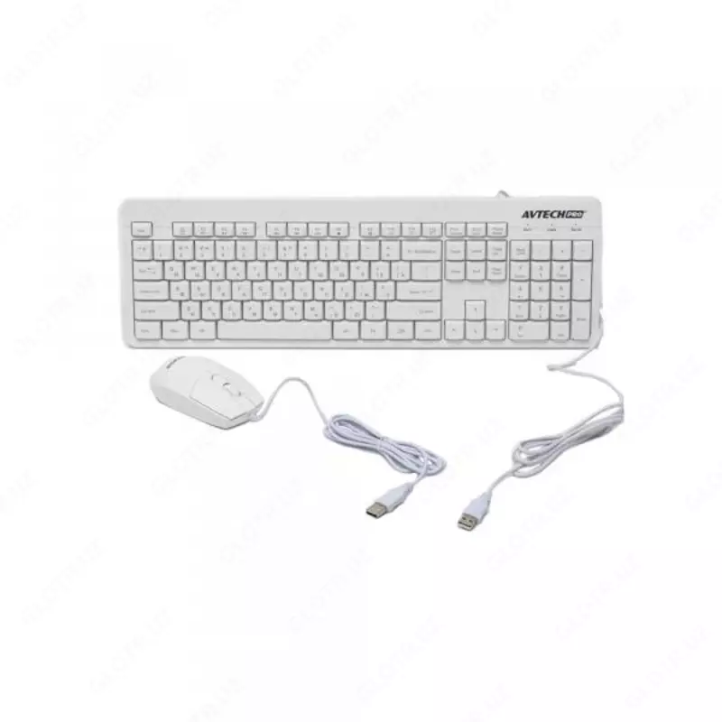 Клавиатура AVTECH PRO C304 White - 