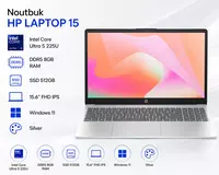 HP Laptop 15  Intel Core Ultra 5 225U  8 GB DDR5  512 GB SSD  15.6 Full HD IPS  Windows 11  Silver noutbuki