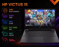 HP Victus 15 AMD Ryzen 9 8945HS DDR5 16GB SSD 512GB RTX 4060 8GB 15.6 FHD IPS 144Hz