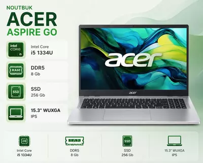 Acer Aspire Go i5 1334U DDR5 8 Gb SSD 256 Gb 15.3 Wuxga IPS