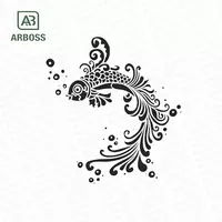 INDIAN DAMASK SHIVA ZEN ( STENCIL 60X60 )