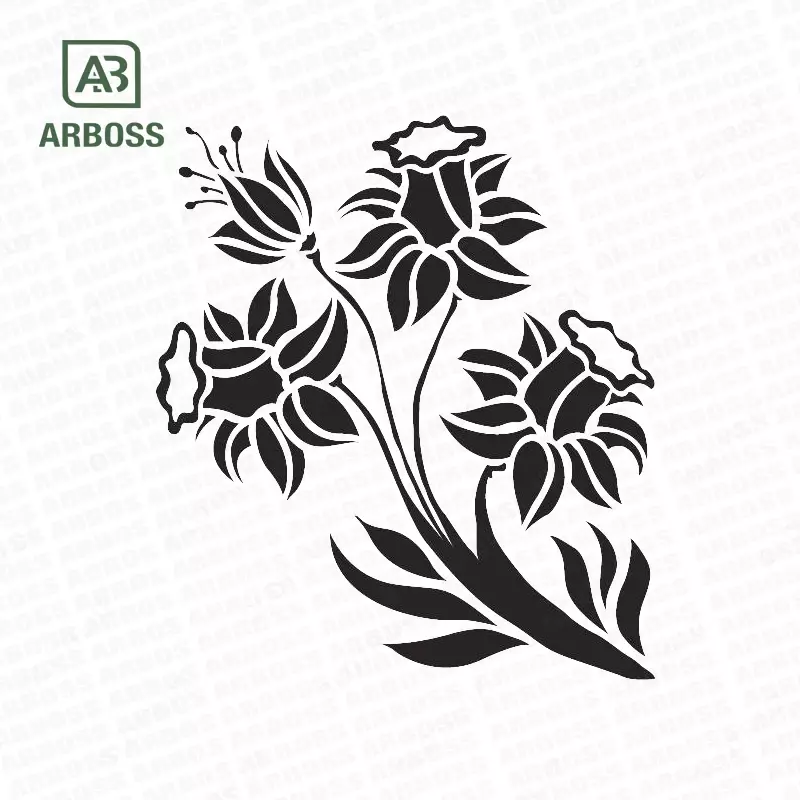 NATURE MOTIFS NARSIST ( STENCIL 33X33 )