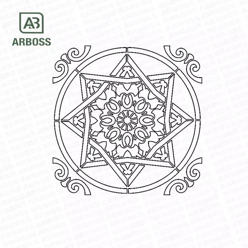 ORNAMENT ( STENCIL 60X60 )