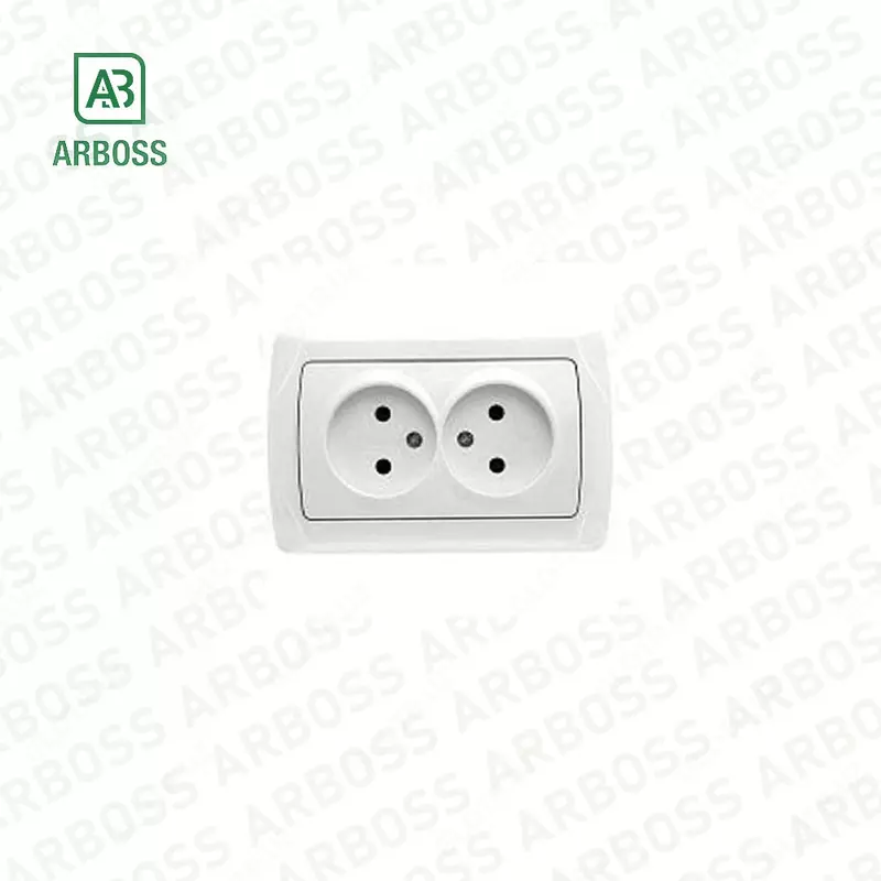 Выключатель CARMEN B-Z IKILI PRIZ (роз х2) 90561055 (VIKO)