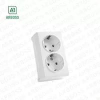 90681056 Розетки электрические / VERA S / U BZ 2LI TOP.PRIZ (х2) 379-36045