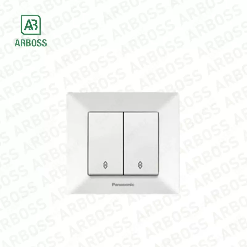 Выключатель проходной двухклавишный Arkedia B-Z KOM VAVIEN 00 11-2 (PANASONIC) 120sht