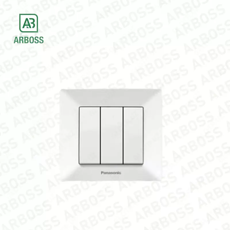 Выключатель трехклавишный Arkedia B-Z UCLU ANAHTAR 00 15- 2WH PANASONIC 120sh