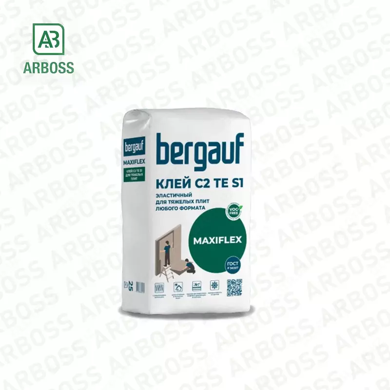 MAXIFLEX BERGAUF Смесь сухая клеевая на цементном вяжущем C2 TE S1