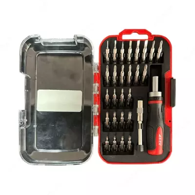 Набор бит для отвертки  Набор бит для отвертки "EPA" EA-28N, биты 26 шт, рукоять двухкомпонентная, пласт. бокс