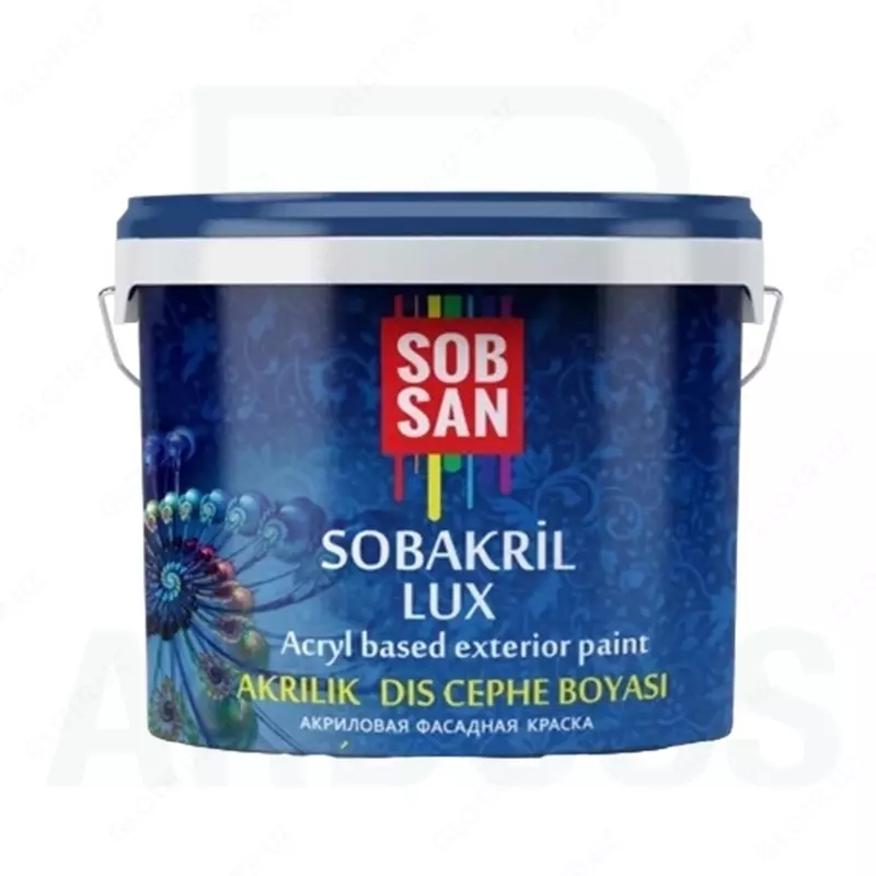 фасадная краска SOBSAN SOBACRIL LUXE (10 KG) - купить в Узбекистане ...