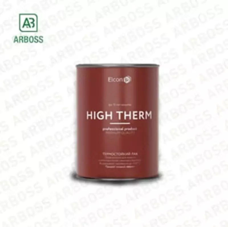 Термостойкий лак для печей и каминов Elcon 0 8 кг  прозрачный