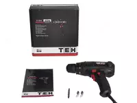   Дрель-шуруповерт (сетевая) TEH 1004S  400 Вт  об/мин 480/1950 (Черная)