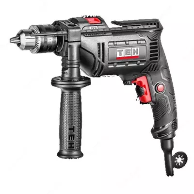 Darbeli matkap (tarmoqqa ulangan) "TEH" TD1307A, 710 Vt, rpm 3000 (Qora)