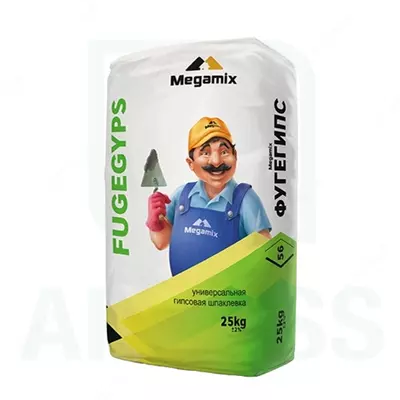 MegaMix FUGEGYPS – универсальная гипсовая шпаклёвка
